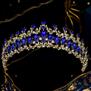 La couronne <span class=keywords><strong>de</strong></span> goutte d'eau multicolore <span class=keywords><strong>de</strong></span> Zhaoyi pour <span class=keywords><strong>les</strong></span> femmes dégage une ambiance haut <span class=keywords><strong>de</strong></span> gamme et élégante. L'alliage est un Bestselli - Product Image 3