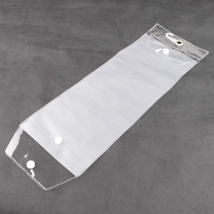 custom printed plastic clear pvc hair extensions packaging bag bags