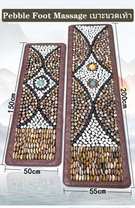 Tapis de massage des pieds en galets naturels, coussin de thérapie pour points d'acupression, couverture de massage des pieds à domicile - Product Image 3