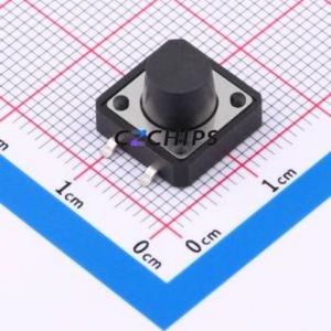 BX-TS-26-12128TT Tactile Switch SMD-4P,12x12mm Switch Single Pole Single Throw Round Button 2.6N Vertical Mount - Product Image 1