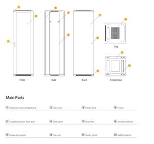 Solución de retención de pasillo frío para ti, sistema de refrigeración de centro de datos, servidor, armario, estante de red, raccoaile, contenedor - Product Image 6