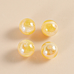 Großhandel Gemischte Leuchtende Wolkenperlen & Photoplating <span class=keywords><strong>Magic</strong></span> Jelly Acryl-Rundperlen mit Geradem Loch für Handgefertigte Perlenarbeiten - Product Image 5