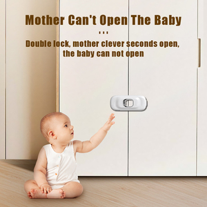 PRODIGY GC008 Verrous de sécurité pour portes d'armoires à l'épreuve des enfants Verrou de sécurité pour bébé en plastique avec installation facile Design moderne pour armoires - Product Image 5