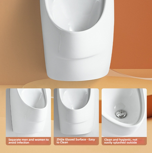 Wholesale Modern Wall-Mounted Waterless <strong>Urinals</strong> Back Spud <strong>Automatic</strong> <strong>Flush</strong> <strong>Sensor</strong> Ceramic Male <strong>Urinal</strong> for Hotels &amp; Hospitals - Product Image 4