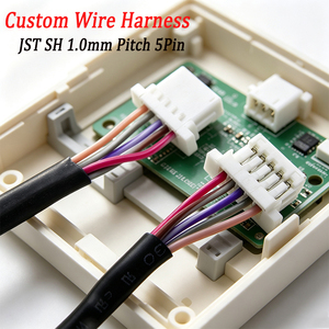 Kabel Sambungan Satu Ujung JST SHR-05V-S 1.0mm 5Pin Mini untuk Sinyal Periferal PCB Sensor Peralatan Rumah Tangga Kecil - Product Image 1