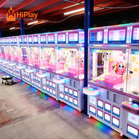 Machine de jeu d'arcade de luxe à griffes pour la remise de prix, avec vitrine de présentation de boîtes surprises, pour centre de divertissement familial