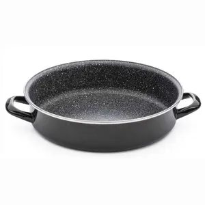 Nonstick Enamel Paella Pan Enamel Coating Carbon Steel Pan Enamel Kitchenware Cookware Frying Pan