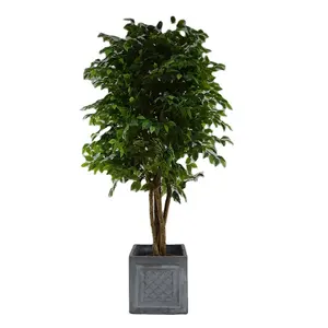 高品质 200厘米高度迷你室内松树榕树人造盆景树盆景植物