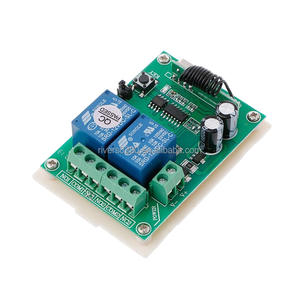 Récepteur universel DC 12V 433,92 MHz 2 canaux pour porte de garage Récepteur <span class=keywords><strong>radio</strong></span> Porte automatique Lumière <span class=keywords><strong>Volet</strong></span> <span class=keywords><strong>roulant</strong></span> Pompe moteur - Product Image 1