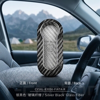 Housse de porte-clés en Fiber de carbone T pour Fiat Abarth 500, couvre-clés de voiture à la mode, accessoires d'intérieur, étui de clé de voiture