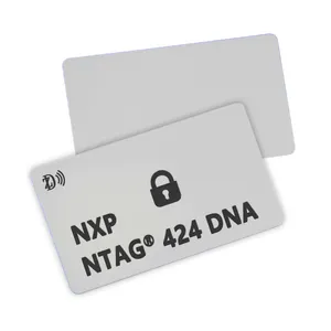 Kích thước tiêu chuẩn 85.5x54 Mét RFID thẻ ISO 14443a ISO/IEC 7816 chống hàng giả ntag 424 DNA NFC thẻ