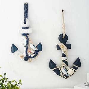 Wood Anchor Wall Hangings Ornamental Home Nautical Marine Decor Vintage Wood Pirate Ship Anchor Hook Anchor Wall Decor