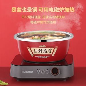 Tazón para lavar verduras de acero inoxidable, fregadero de cocina de calidad alimentaria, profundo y grueso, fácil de limpiar, superficie pulida - Product Image 5