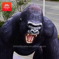 360 usine personnalisé géant impressionnant gorille parc d'attractions et décorations de zoo publicité gonflables