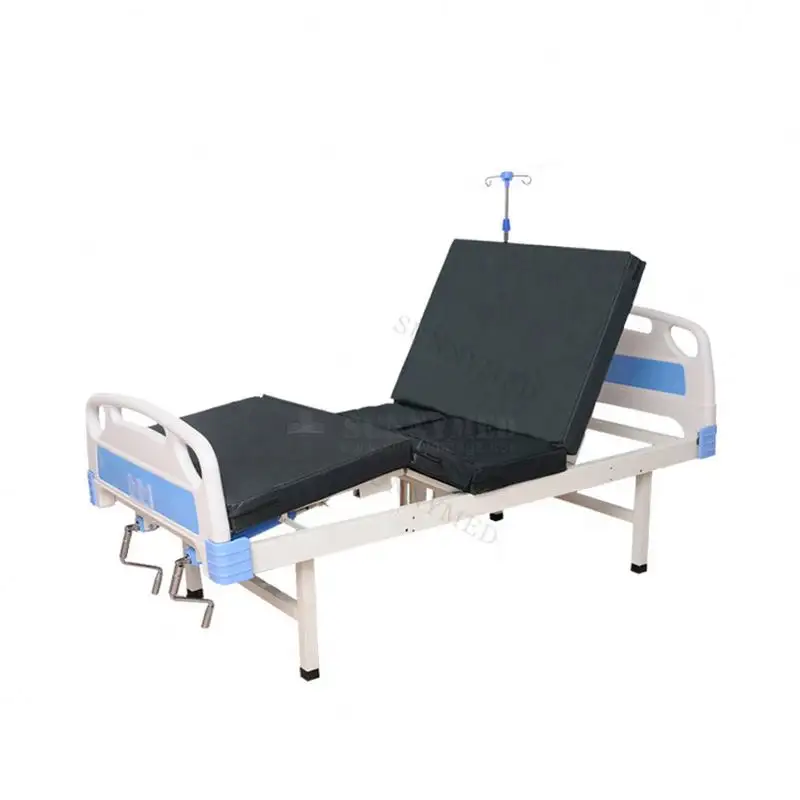 SY-R009 ABS 헤드 보드 설명서 2 크랭크 홈 케어 침대 캐스터 2 크랭크 병원 침대 가격 2 기능 의료 침대