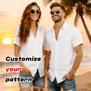 قميص هاواي مخصص لعيد الحب للأزواج مع طباعة صور شخصية، قميص صيفي استوائي مزهر للشاطئ مقاس XL للرجال والنساء والعشاق - Product Image 2