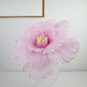 Fleurs en soie de pivoine artificielles de <span class=keywords><strong>lin</strong></span> de 50cm faites à la main pour le mariage noël nouvel an belle scène de fête toile de fond de cabine photo - Product Image 1