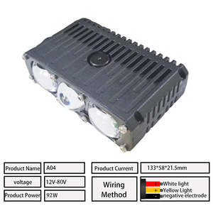 ไฟเสริมภายนอกสอง<span class=keywords><strong>สี</strong></span> <span class=keywords><strong>ขาว</strong></span>-เหลือง 90W แบบเมทริกซ์ เลนส์คู่ ไฟตัดหมอก DRL ไฟเลี้ยว ไฟกระจังหน้ารถยนต์ - Product Image 4