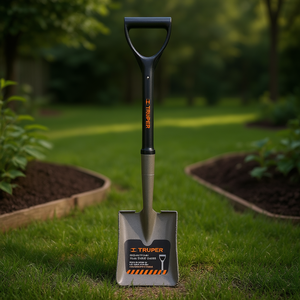 Pala Cuadrada de Grado Industrial Truper con Mango en D, Eje de Fibra de Vidrio, Ángulo de Hoja de 90°, Recubrimiento Electroforético, para S - Product Image 2