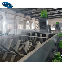 500 kg/h Residuos de plástico HDPE Botella de leche Reciclaje Trituradora Lavadora Secadora