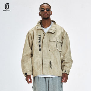 2021 가을 새로운 빈티지 카고 재킷 남성 멀티 포켓 플러스 사이즈 코트 야외 착용 하이킹 쉘 후드 필드 자켓 - Product Image 1