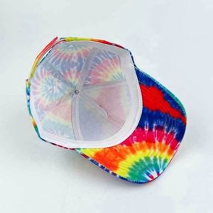 Nueva Gorra de Béisbol con Estampado Tie-Dye, Estilo Hip Hop, con Parches de Colores y Graffiti, Visera Protectora Solar con Degradado de Color - Product Image 2