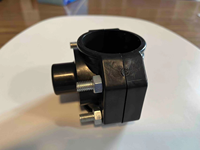Adaptateur de plomberie de jardin en plastique PP 25 mm, haute pression, résistant aux UV, avec anneau de renforcement en acier inoxydable à 2 boulons pour tuyau d'irrigation