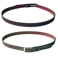 Ceinture en cuir de vachette décontractée pour homme, personnalisée, avec boucle à ardillon en alliage, écologique, largeur 3,5 cm, design fin de luxe, logo embossé