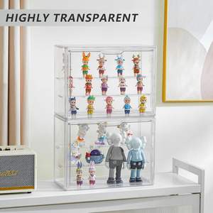 Porte magnétique Jouet Collection Protection Vitrine Antipoussière Empilable Clair Présentoir Acrylique Figurines Vitrine - Product Image 6