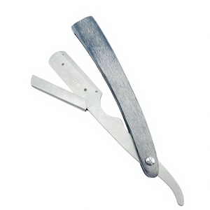High Quality Custom Logo Professional Barber <b>Razor</b> Single Blade Replaceable Blade Sustainable Wooden Handle <b>for</b> <b>Men</b> Wholesale - Product Image 1