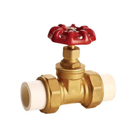 Vanne à vanne double thermofusible en cuivre vivant de l'eau manuelle en laiton PPR d'approvisionnement direct d'usine