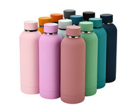 Bouteille d'eau isotherme sous vide à double paroi en acier inoxydable, personnalisable en usine, 500 ml/750 ml, pour le sport, cadeau, chaud/froid