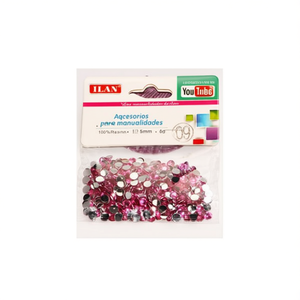 Strass Ilan 5 mm rosa per artigianato e decorazioni - Product Image 2