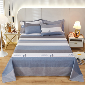 Wholesale 100% Cotton <strong>Bed</strong> <strong>Sheets</strong> Set Good Quality <strong>Floral</strong> Pattern Flat <strong>Sheet</strong> Hot Sale for Home Textile Use in Living Room - Product Image 2