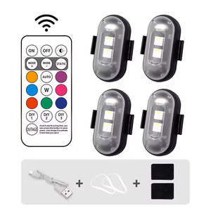 LELANPU Gyrophare Clignotant d'Urgence pour Voiture, Balise Stroboscopique, Accessoires Moto, Lumière Stroboscopique LED RGB - Product Image 1