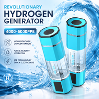 Générateur d'eau riche en hydrogène portable 250 ml, best-seller, avec batterie rechargeable par USB et écran LED intelligent