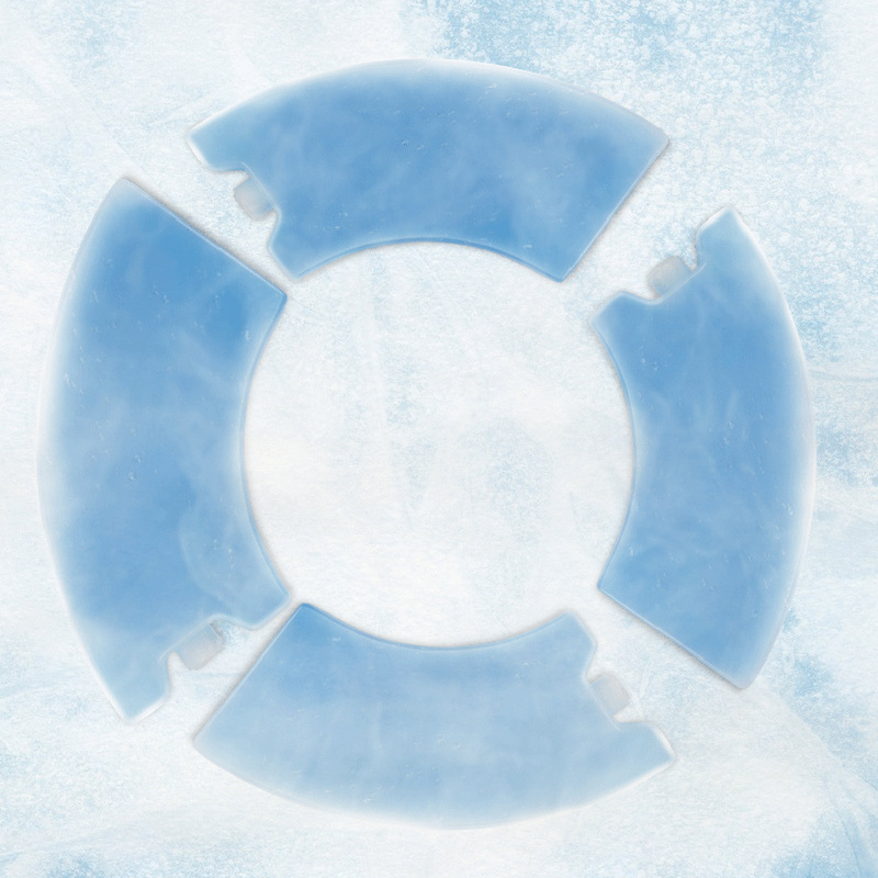 Accesorios de cristal de hielo azul