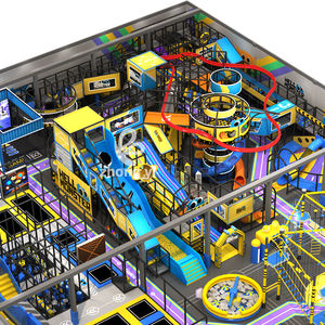 Aire de jeux intérieure commerciale personnalisable, labyrinthe, <span class=keywords><strong>parc</strong></span> d'attractions, équipement de jeu souple, centre de divertissement pour enfants - Product Image 1