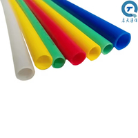 Microducto de HDPE de alta calidad con distancia de soplado óptima de 1000m de silicona de baja fricción para uso en red de cable de fibra óptica