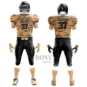Uniforme de football américain à prix de gros avec logo personnalisé, tissu respirant et doux, uniforme de football léger, coupe confortable - Product Image 1