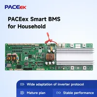 PACEex 16S Smart BMS 200A LiFePo4 Li-Ion, Placa de Protección de Batería de Litio de 48V, Equilibrio Activo de 2A con Bluetooth y Wifi