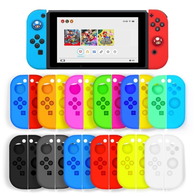 Silicone Case for Nintendo Switch/Switch OLED Games Controller Protective Cover Replacement Shell Case Game Accessories
