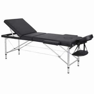 MEDIGE 3-Teilige Verstellbare Kosmetikliege Faltbare Massageliege für Augenbrauen- und Wimpernbehandlungen Spa Hotel und Schlafzimmer - Product Image 3