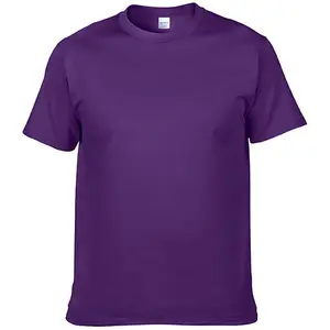 180gsm Heavyweight Men's T-shirts OEM Design Cotton Tee Printing Graphic Boxy Plain Men Sport T-shirts