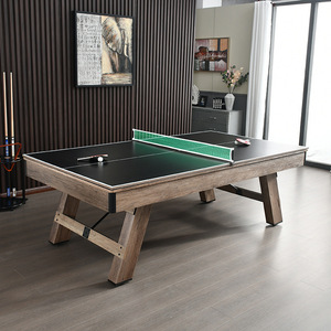 Table de <span class=keywords><strong>billard</strong></span> de 8 pieds pour la maison, nouvelle Table de <span class=keywords><strong>billard</strong></span> <span class=keywords><strong>Vintage</strong></span> Standard américain noir 8-en-1 multifonction - Product Image 2