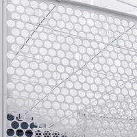 Grille de haut-parleur en acier inoxydable 304/316 haute performance et durable, maille métallique ronde à trous, convient à tous les espaces