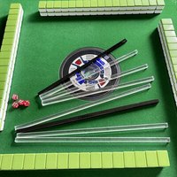 Regla de Mahjong, Regla para Tarjetas de Juego, Mini Regla de Clasificación de Mahjong, Barra Transparente de Cristal, Barra de Mahjong de Nuevo Estilo