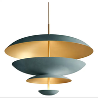 Lustre minimaliste moderne en cuivre, bande longue, salon, salle à manger, bar, personnalité, luxueux, rétro, lumières de chambre à coucher