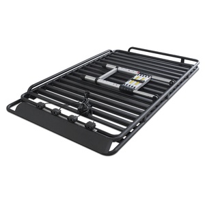 JINHUIJU Porte-bagages de toit de voiture, argent + noir, universel, portable, multifonction, pliable, aluminium + plastique, 100 kg, accès facile - Product Image 2