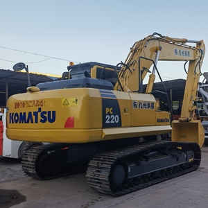 Excavadora Komatsu PC220 Usada de Envío Rápido, Excavadora de Orugas de Alta Calidad con PLC y Motor de 120kw de Potencia, Cucharón de 1m para Trabajos de Construcción - Product Image 2